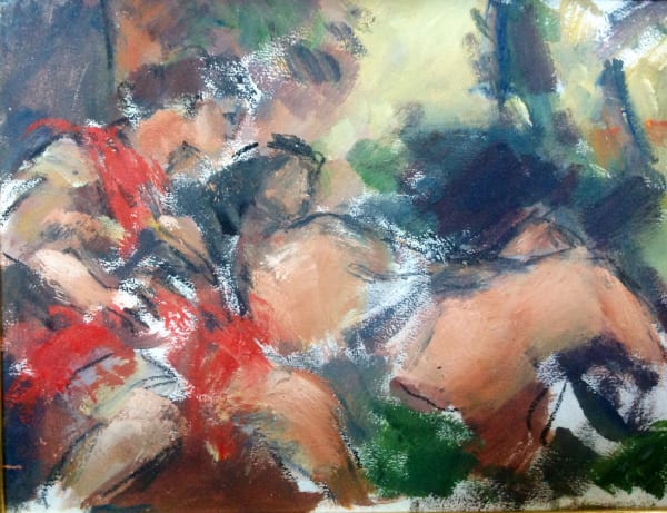 Ghislaine Howard, Study after Titian's 'Shepherd and Nymph', 2015