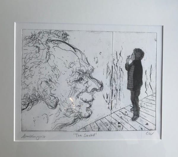 Colin Wiggins, Colin Wiggins & Maggi Hambling, The Smoker, 2018
