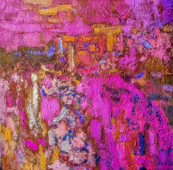 Olga Morozova, Dive to pink, 2020