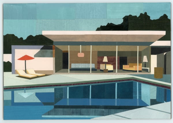 Andy Burgess, Wexler with red umbrella , 2023