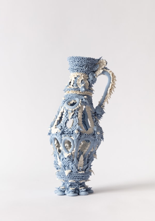 Ebony Russell, Indecorum: Openwork Tilting Lekythos , 2024