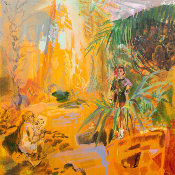Elaine Woo MacGregor, Matisse sketching a portrait of Françoise , 2024