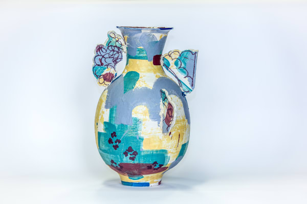 Amy Hughes, After Alhambra', large, lilac, turquoise and royal blue , 2021