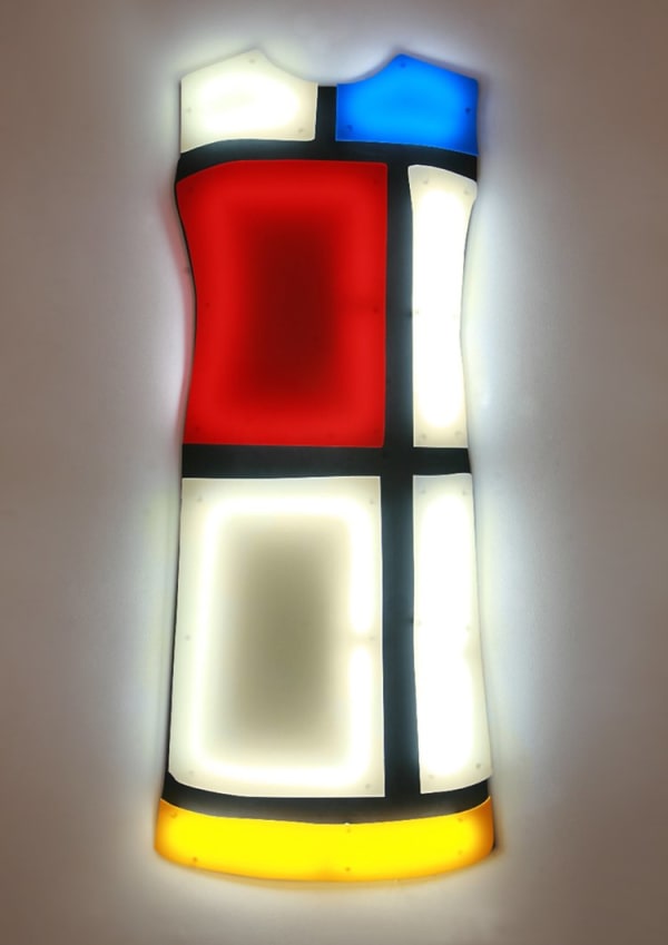 Nicolas Saint Grégoire, Mondrian Dress 1 Ivory, 2012