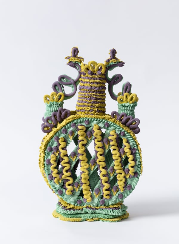 Ebony Russell, Suspiciously Beautiful: Lime Lattice, 2025