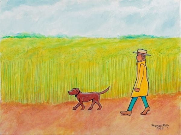 Thomas Kelly, Dog and the Tall Grass, 2025