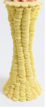 Ebony Russell, Yellow Piped Pedestal, 2023