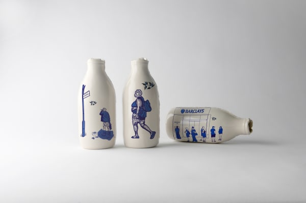 Claudette Forbes, Poor Cow – Illustrated Milk Bottles Celebrating Inner City Life, 2024