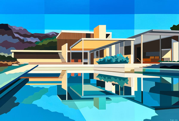 Andy Burgess, Kaufmann House geometric, 2024