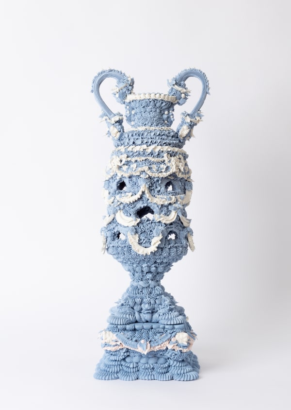Ebony Russell, Indecorum: Pompous Urn & Pedestal , 2022