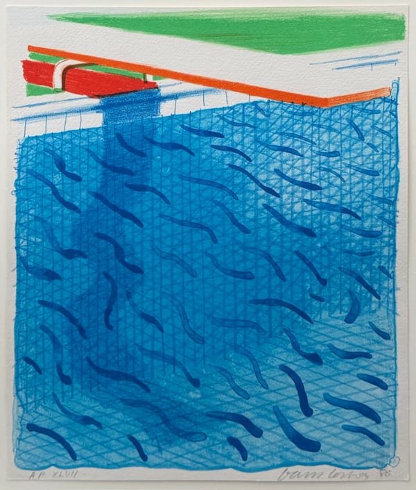 David Hockney. Lithograph.