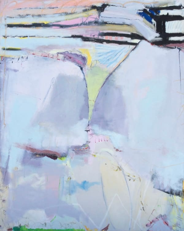 Francine Matarazzo. Oil color with oil paint stick and enamel paint stick on canvas.