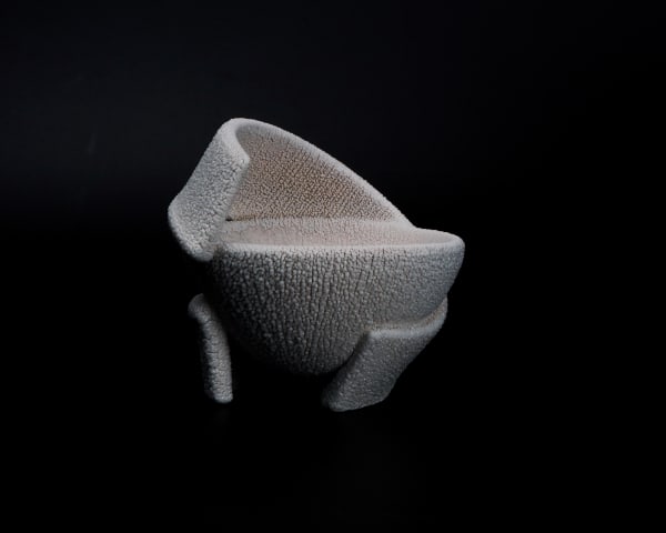 Matsutani Fumio 松谷文生, No.3 Kō Kei (White) Sake cup, 2025