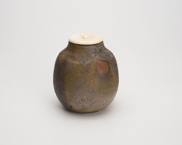 Fujiwara Yu 藤原雄 Bizen tea caddy