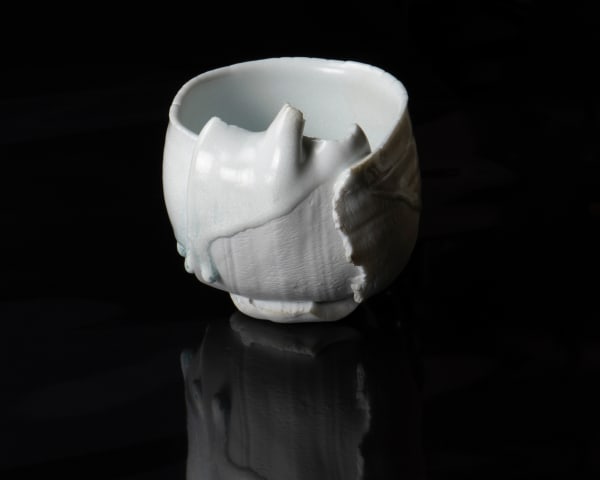 Kato Mami 加藤真美, Jingdezhen porcelain tea bowl, 2025