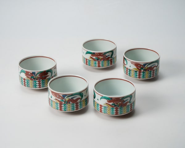 Kitade Tōjirō 北出塔次郎, Tea Vessel, Set of 5