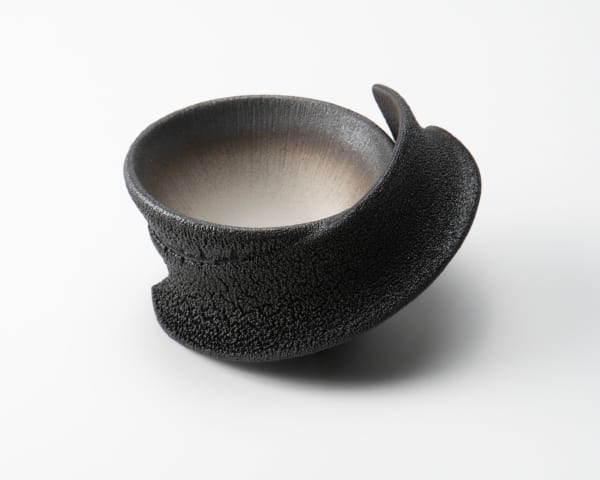 Matsutani Fumio 松谷文生, D6 - Rei Kei (Black) Sake cup, 2025