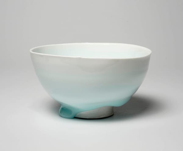 Kato Tsubusa 加藤委, Seihakuji Teabowl 青白磁 茶碗