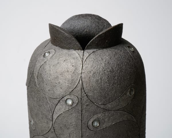 Asano Masaru 浅野勝, Jar with silver glaze