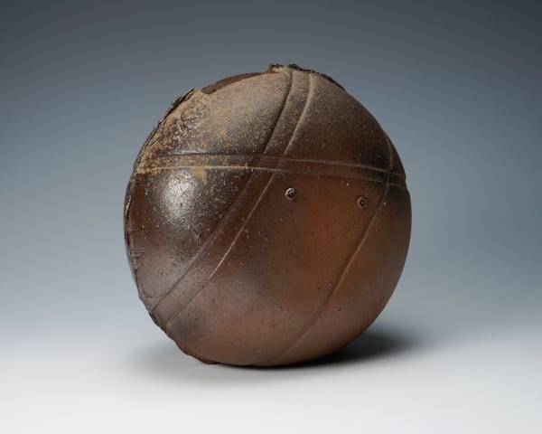 Kaneshige Michiaki 金重道明, Bizen Flat Jar 伊部 壺路転扁壺