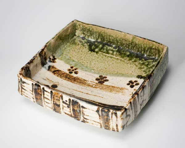 Tsuboshima Dohei 坪島 圡平, Oribe square platter