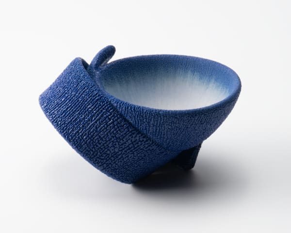 Matsutani Fumio 松谷文生, D2 - Sō Kei (Blue) Sake cup, 2025