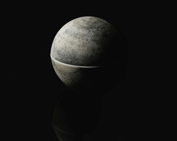 Terauchi Shinji 寺内信二, No.2 Small covered spherical bowl "Asteroid" 小惑星 珠型珍味, 2024