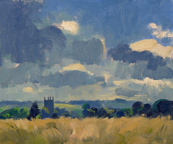 Stormy Light, Wheat Fields and Dedham Church