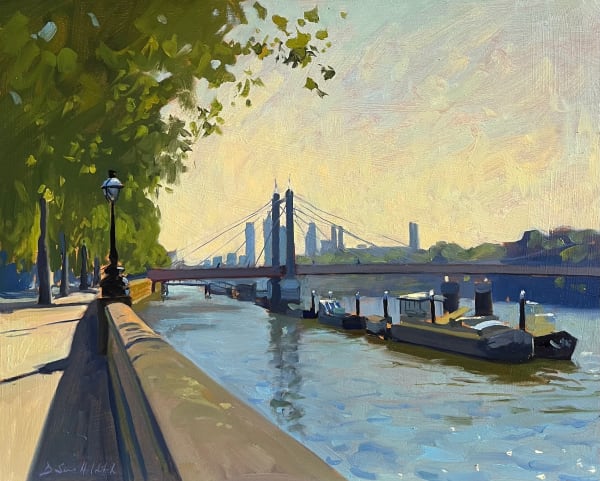 Spring morning light by the Albert Bridge