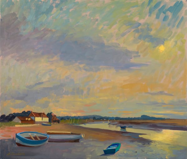 Golden Summer evening at Burnham Overy Staithe