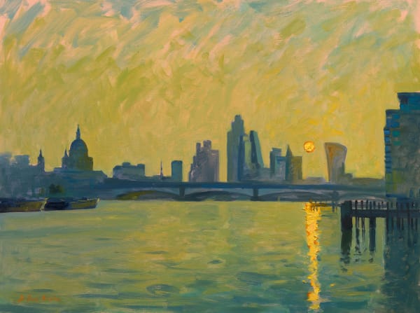 Sunrise over the city and St Paul’s