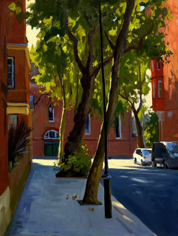 Flood street towards the Thames, morning light