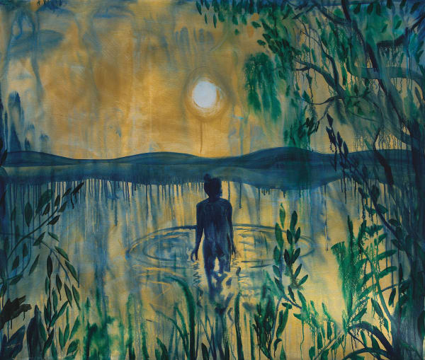 Omar Mahfoudi, Bryn in the golden lake, 2022