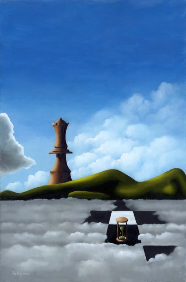 David Blakemore Time Unearthed Oil on Canvas 87 x 62 cm