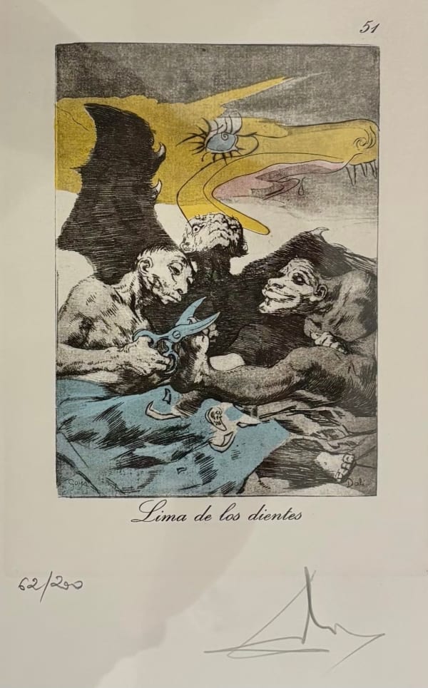 Lima de los dientes (Hunting for Teeth), Plate 51 after Se repulen (They Spruce Themselves Up) from Los Caprichos (The Caprices)