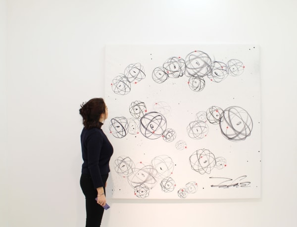 Futura Leap year Acrylic and spray painting 170 x170 cm 170 x 170 cm