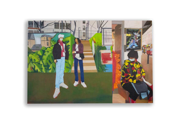 Rakajoo Sous influence, 2022 Acrylic and oil on canvas 130 x 195 cm 51 1/8 x 76 3/4 in