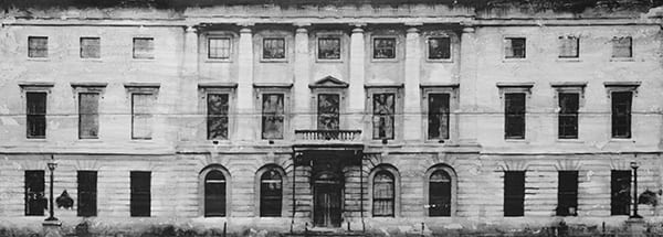 Yz Lost in the city London - London Bridge I Ink and paper on wood 60 x 160 cm