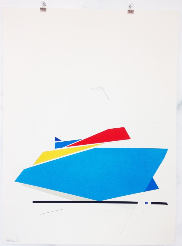 Remi Rough Baseline Seven, 2015 graphite, ink and spray paint 76 cm x 57 cm