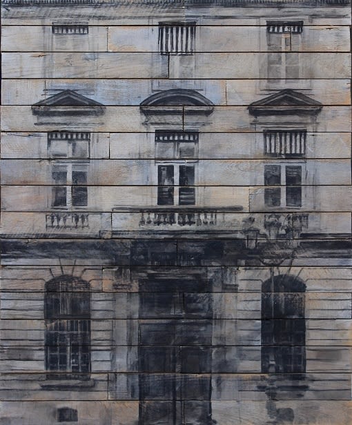 Yz LOST IN THE CITY PARIS BUILDING 5 91x114cm