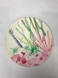 Chenyan Du Tender Chailly, 2017 Watercolor on paper 27 cm de diamètre 27 cm in diameter