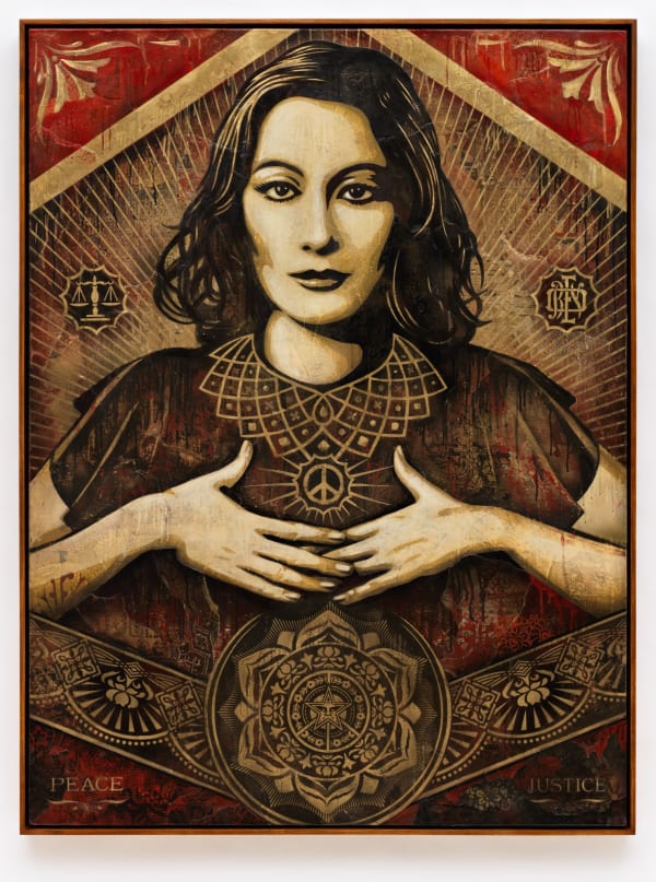 Shepard Fairey, Peace and Justice Woman, Version 2, 2013