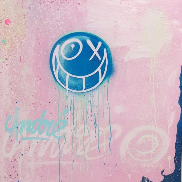 André Saraiva Sans titre Acrylic and spray painting 100 x 100 cm