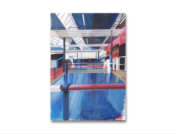 Rakajoo Boxing beat 1, 2023 Acrylic and oil on canvas 41 x 27 cm 16 x 10 1/2 in
