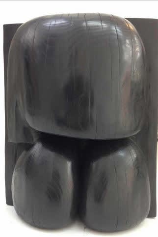 Wang Keping Femme Bronze 49 x 40 x 16 cm