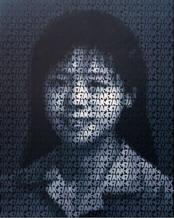 Zhang Dali AK-47(A5) Acrylic on canvas 120 x 150 cm