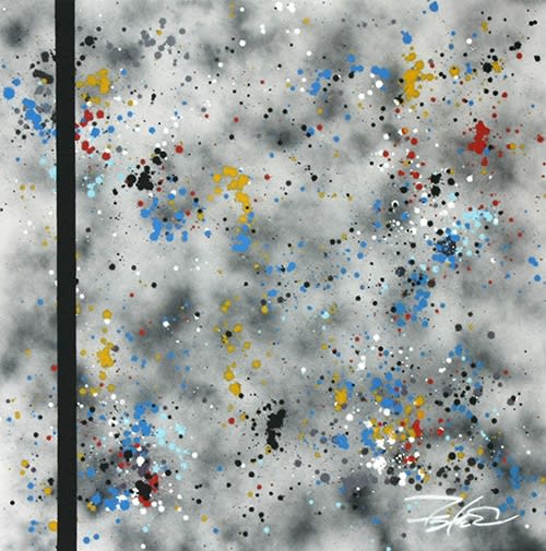 Futura Pollock Redux 2 Spray can and acrylic on canvas 139 x 139 cm