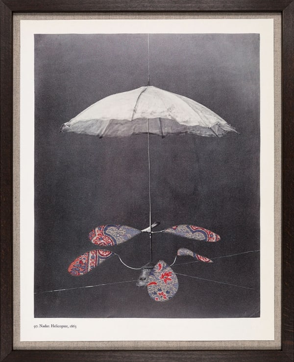 Leonora Hamill Untitled XIII Mixed-media collage, printed matter, jacquard fabric and canvas 24 x 30 cm