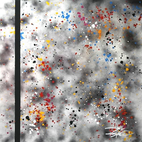 Futura Pollock Redux 5 Spray can and acrylic on canvas 139 x 139 cm