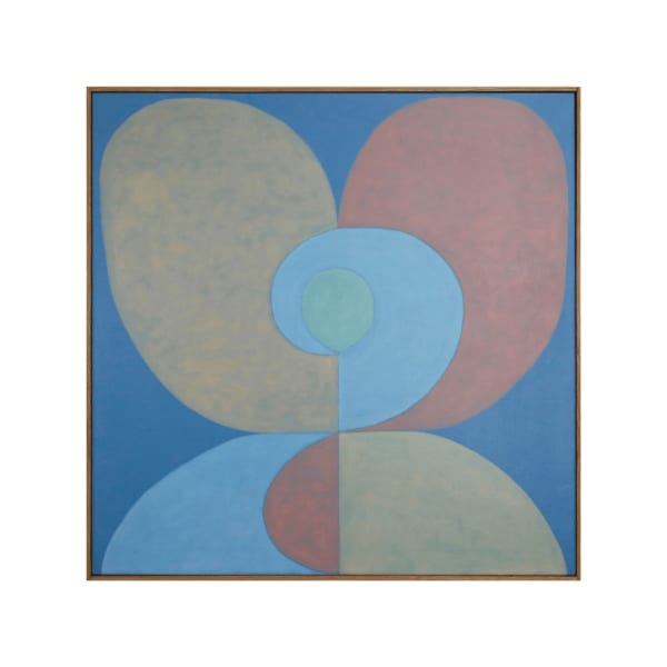 Saman & Sasan Oskouei Rebirth , 2024 oil on canvas 103,5 x 103,5 cm